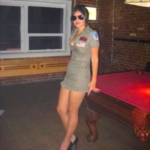 Halloween costume for women. Air Force costume